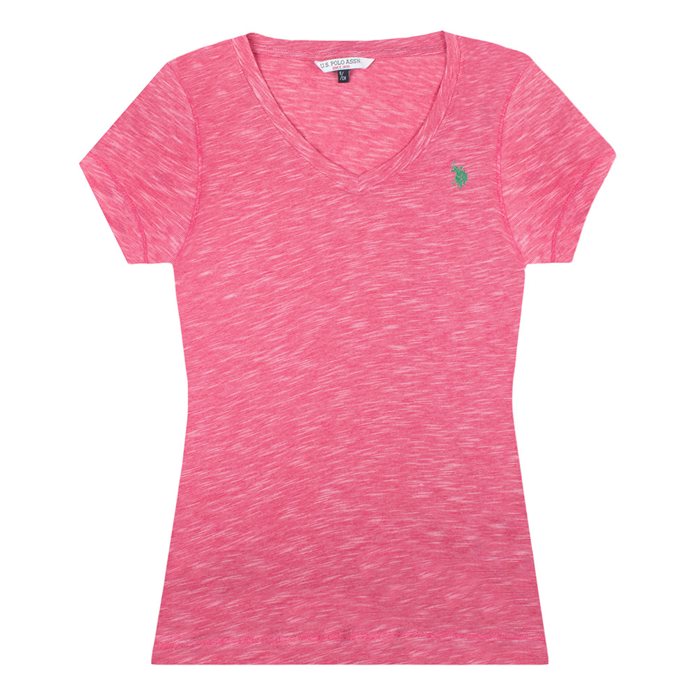 Foto 1 | Playera para Dama de Maga Corta U. S Polo Assn color Rosa