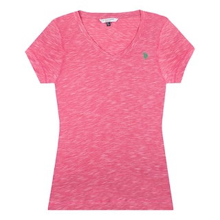Foto 1 | Playera para Dama de Maga Corta U. S Polo Assn color Rosa