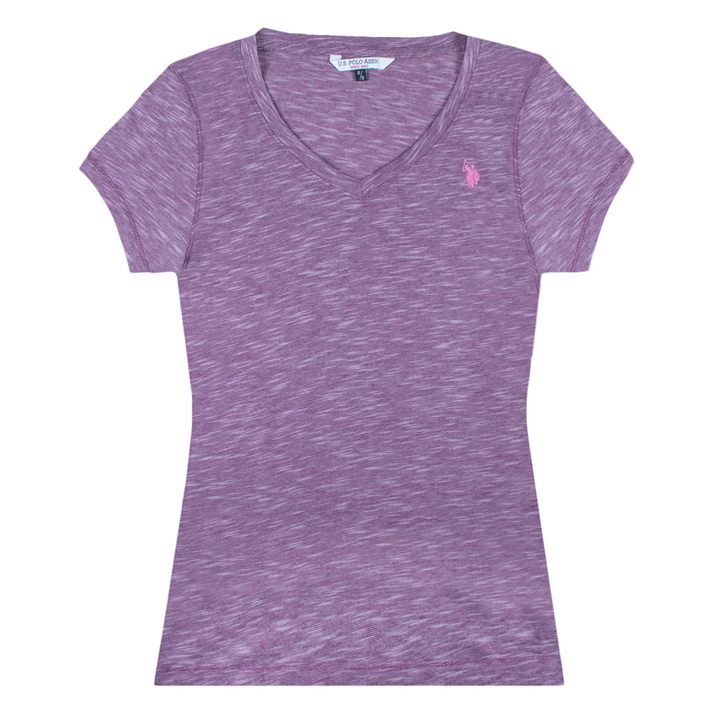 Playera para Dama Maga Corta U. S Polo Assn color Púrpura