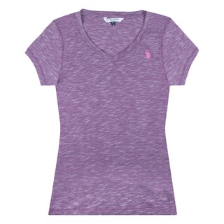 Foto 1 | Playera para Dama Maga Corta U. S Polo Assn color Púrpura