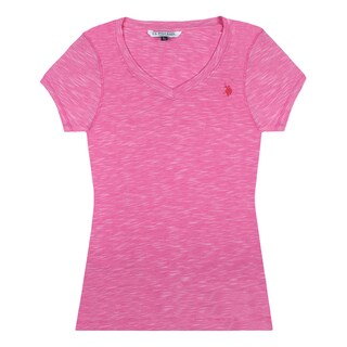 Foto 1 | Playera para Dama Maga Corta U. S Polo Assn color Rosa
