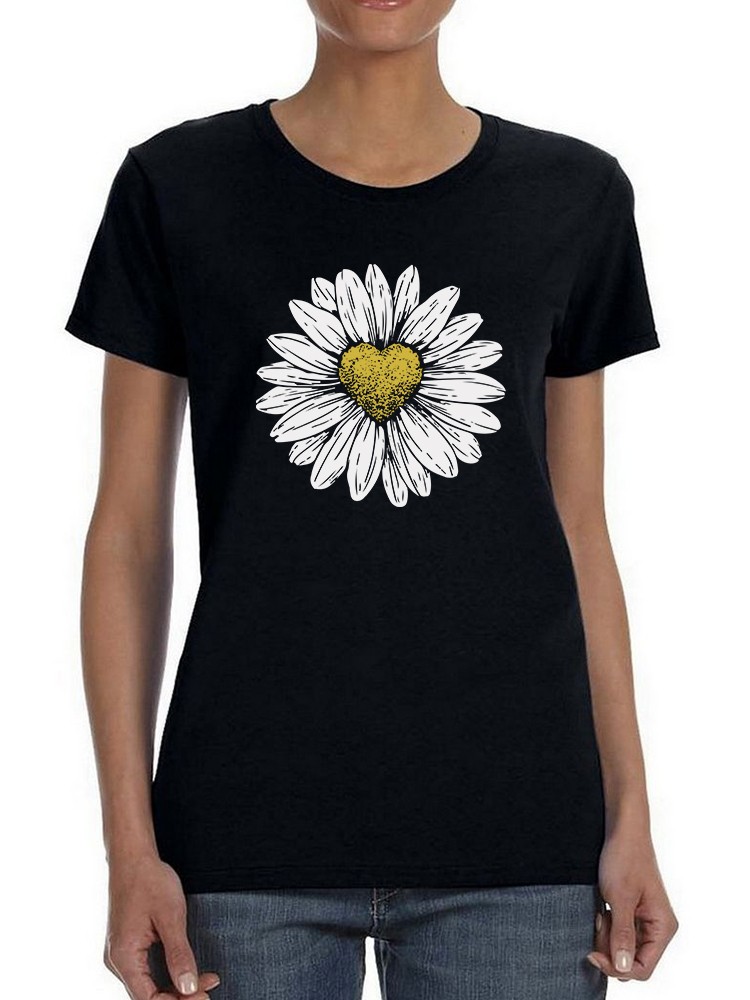 Foto 2 pulgar | Playera Smartprintsink Mujer de Margarita color Negro