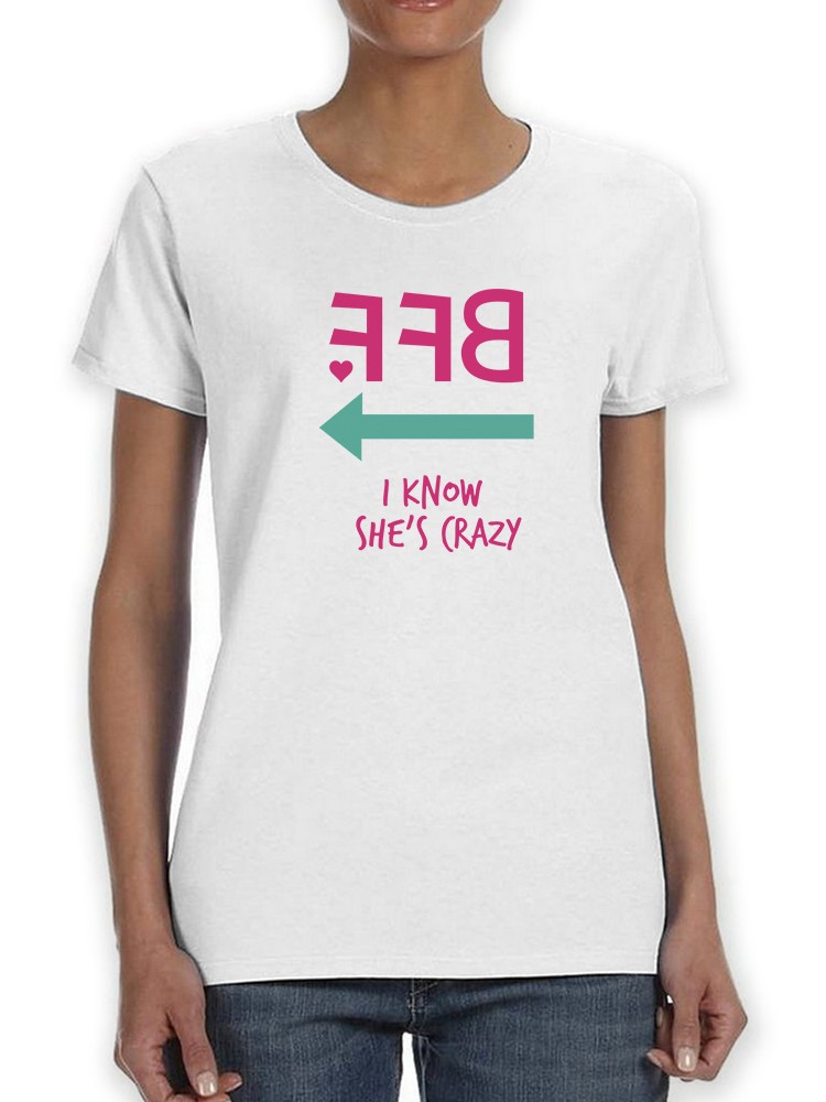 Foto 2 pulgar | Playera Smartprintsink para Mujer - Mejores Amigas Por Siempre. Yo Se Que Ella Esta Loca