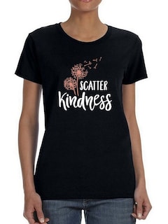 Foto 1 | Playera Smartprintsink Mujer con Frase color Negro