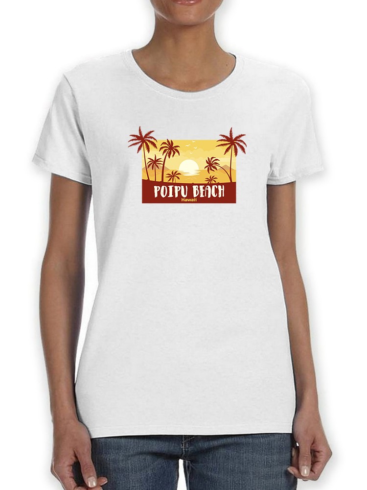 Foto 2 pulgar | Playera Smartprintsink para Mujer - Playa Poipu, Hawaii