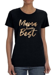 Foto 1 | Playera Smartprintsink color Negro para Mujer Mamá lo Sabe Todo