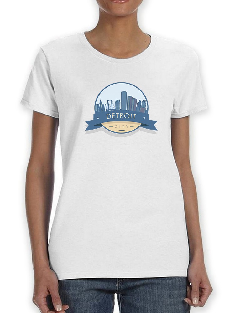 Playera Smartprintsink para Mujer - Ciudad de Detroit