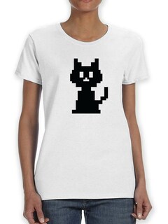 Foto 1 | Playera Smartprintsink Gatito de Pixeles para Mujer