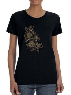 Foto 1 | Playera Smartprintsink Flores para Mujer