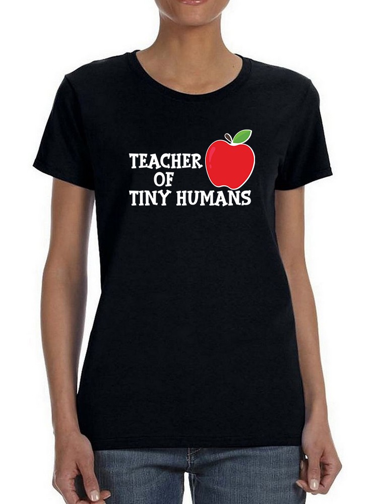 Foto 2 pulgar | Playera Smartprintsink color Negro para Mujer Maestra de Pequeñas Personitas