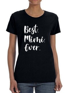 Foto 1 | Playera Smartprintsink Mujer con Frase color Negro