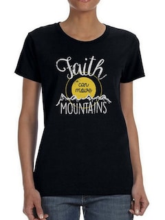 Foto 1 | Playera Smartprintsink Mujer con Frase color Negro