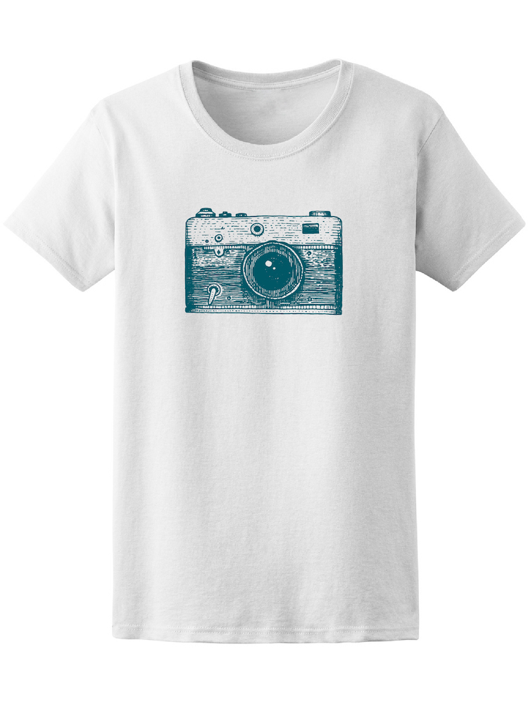 Foto 2 pulgar | Playera Smartprintsink para Mujer - Cámara Fotográfica Retro