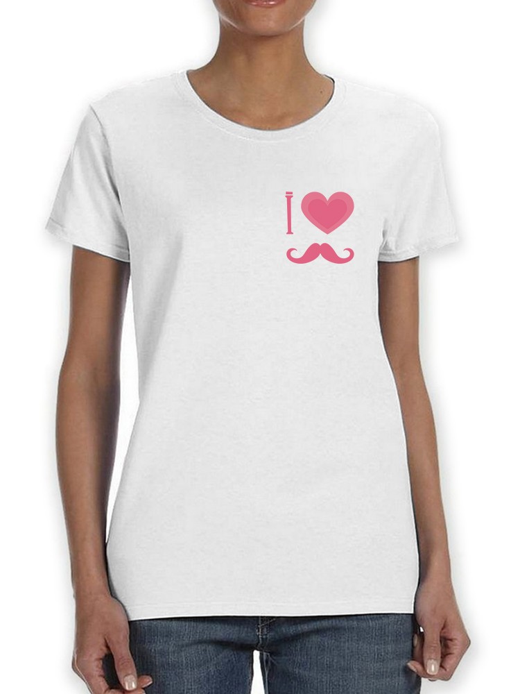 Foto 2 pulgar | Playera Smartprintsink para Mujer - Yo Amo Los Bigotes