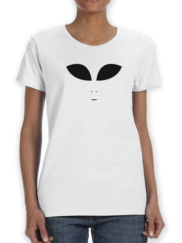 Foto 2 pulgar | Playera Smartprintsink Mujer Cara De Alien Sonriente
