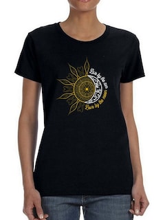 Foto 1 | Playera Smartprintsink Mujer con Frase color Negro