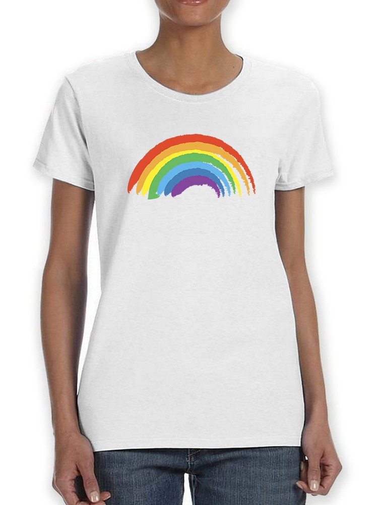 Foto 2 pulgar | Playera Smartprintsink para Mujer - Pinceladas de Pintura Arcoíris