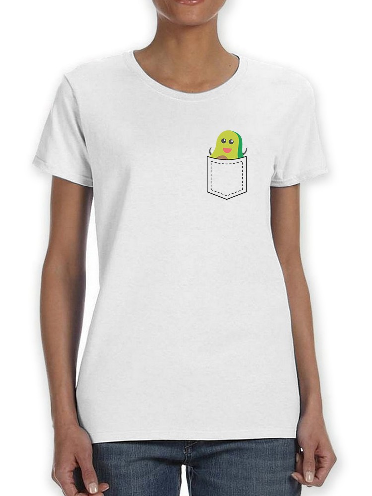 Foto 2 pulgar | Playera Smartprintsink Mujer Aguacate En Bolsillo