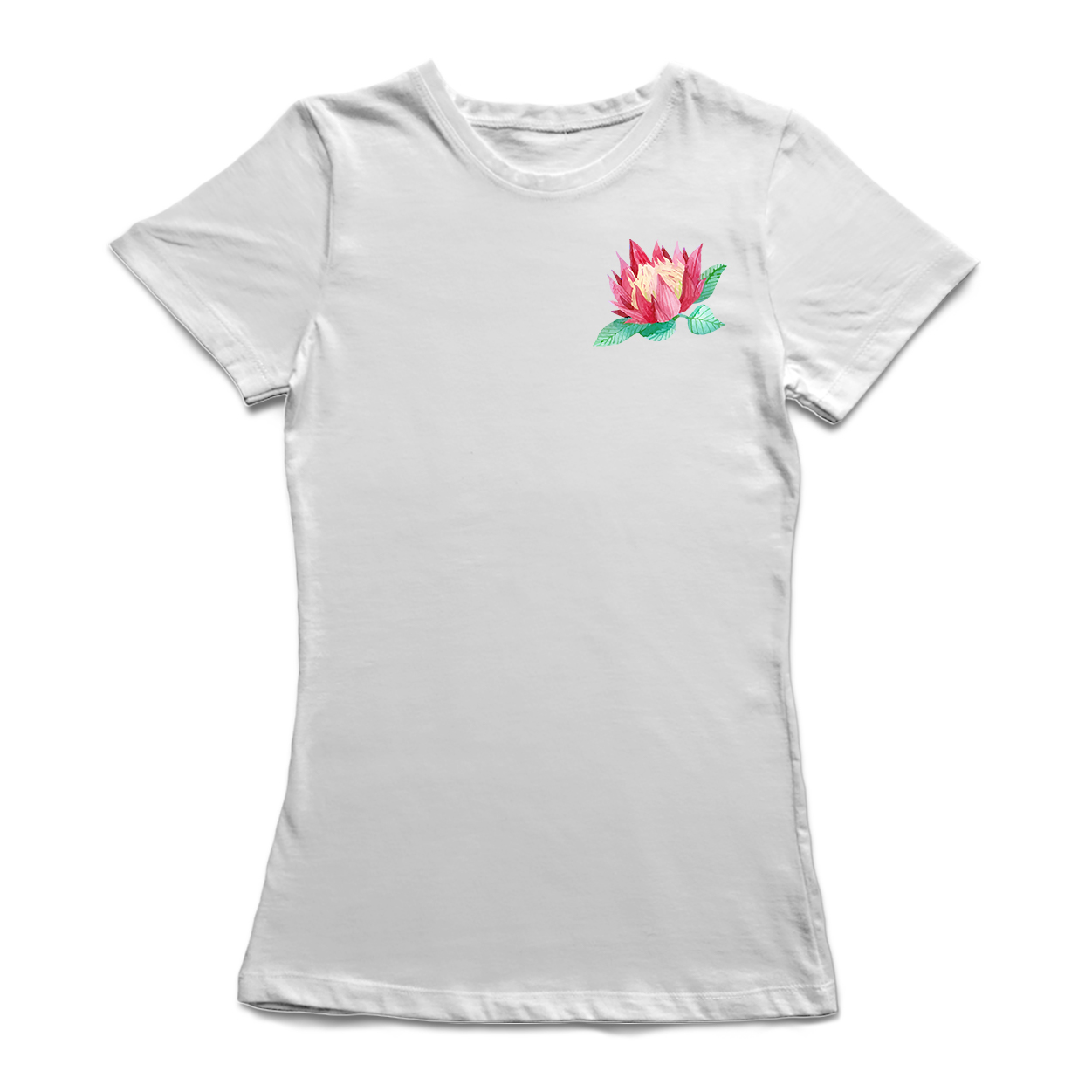 Foto 2 pulgar | Playera Smartprintsink para Mujer - Flor De Loto En Pecho