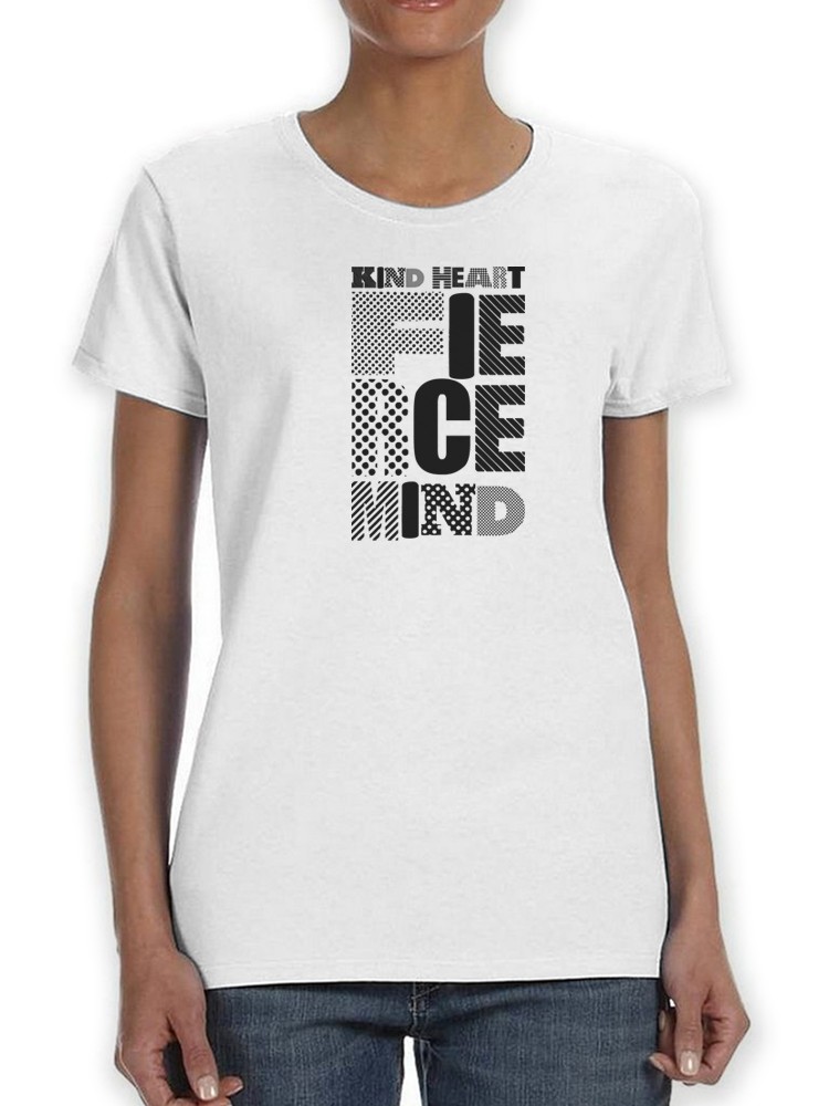 Foto 1 | Playera Smartprintsink para Mujer - Corazón Amable, Mente Feroz