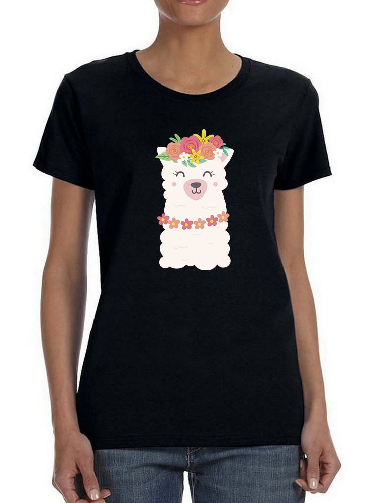 Foto 2 pulgar | Playera Smartprintsink Diseño Alpaca para Mujer