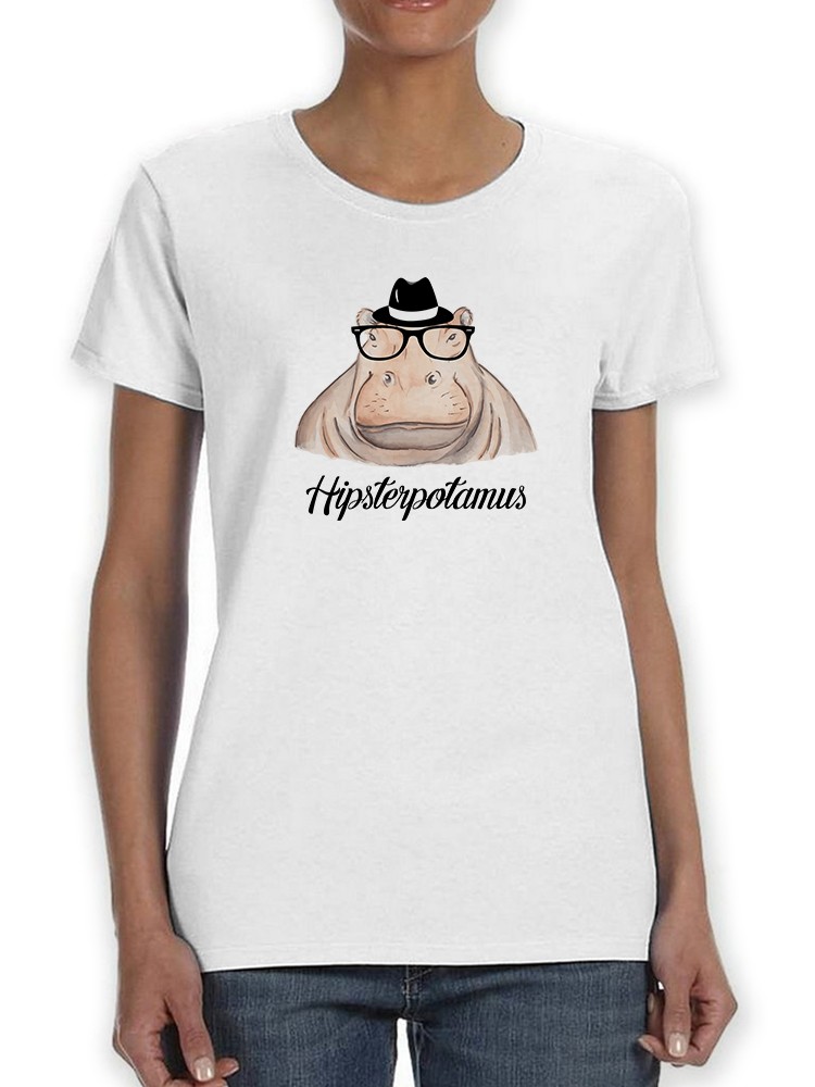 Foto 2 pulgar | Playera Smartprintsink Mujer Hipsterpotamus