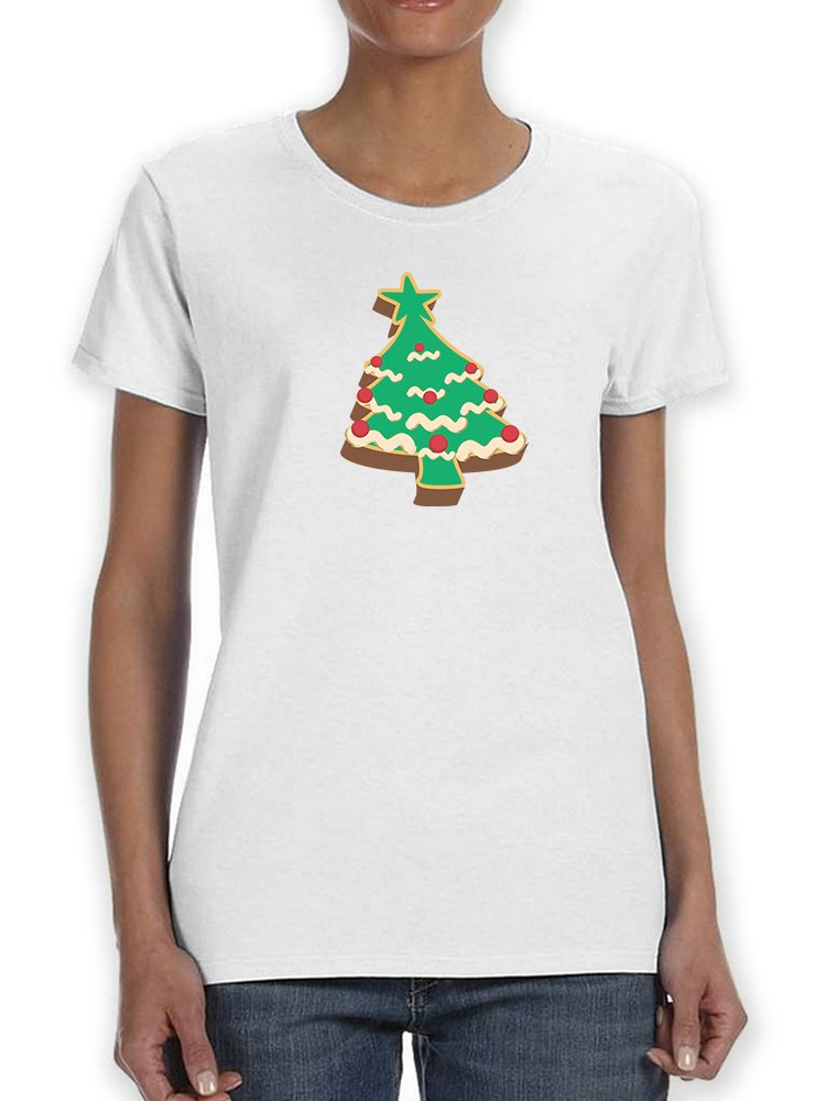 Playera Smartprintsink para Mujer - Ilustración Galleta Navideña