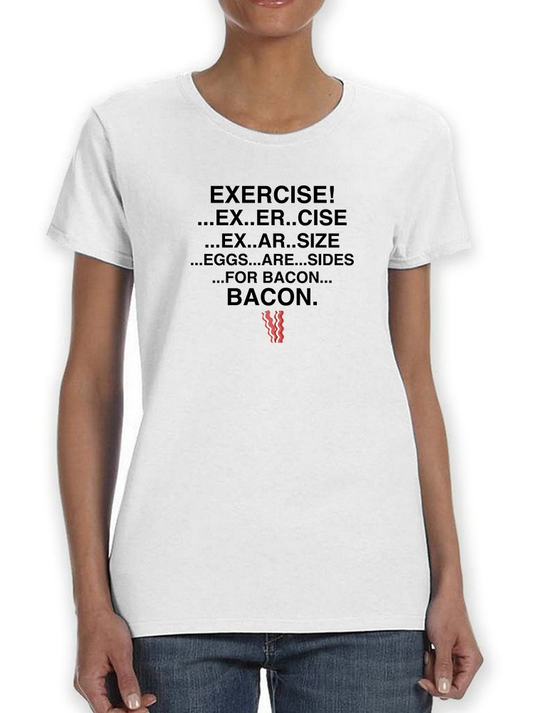 Foto 2 pulgar | Playera Smartprintsink para Mujer - Ejercicio!... Tocino