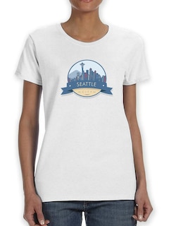 Foto 1 | Playera Smartprintsink para Mujer - Ciudad De Seattle