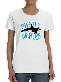 Foto 1 | Playera Smartprintsink para Mujer - Salvemos A Las Ballenas