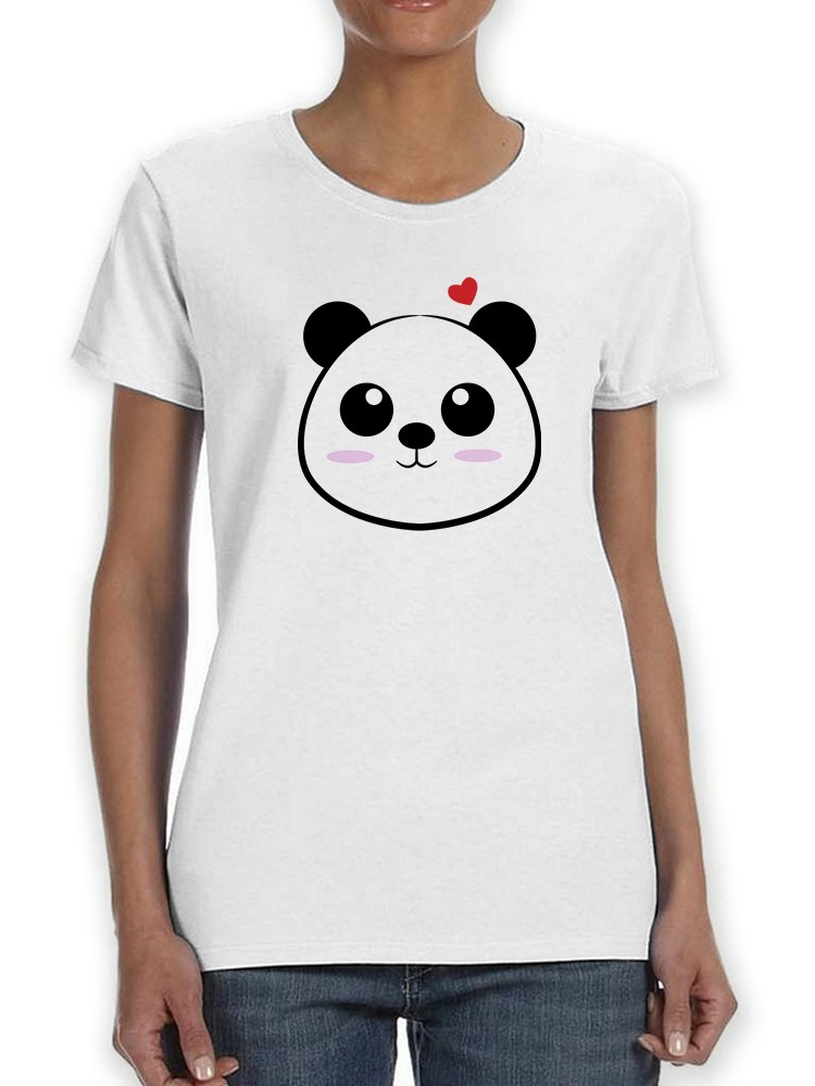 Playera Smartprintsink para Mujer Panda con Corazones