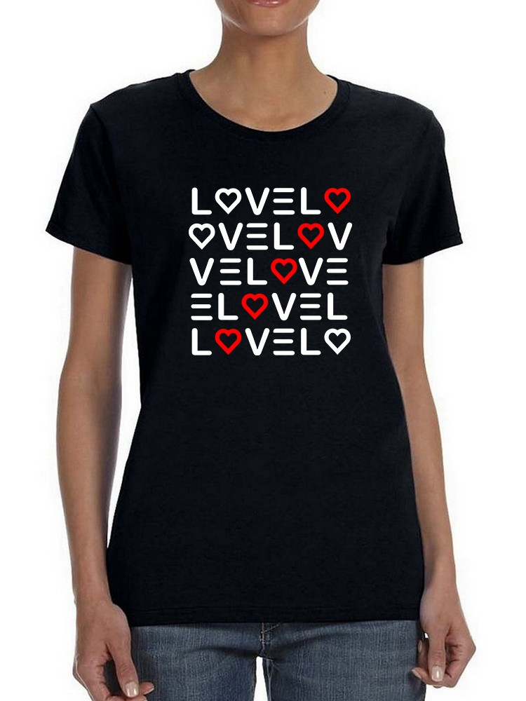 Playera Smartprintsink Estampado Amor Corazones para Mujer