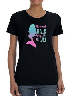 Foto 1 | Playera Smartprintsink Mujer con Frase color Negro