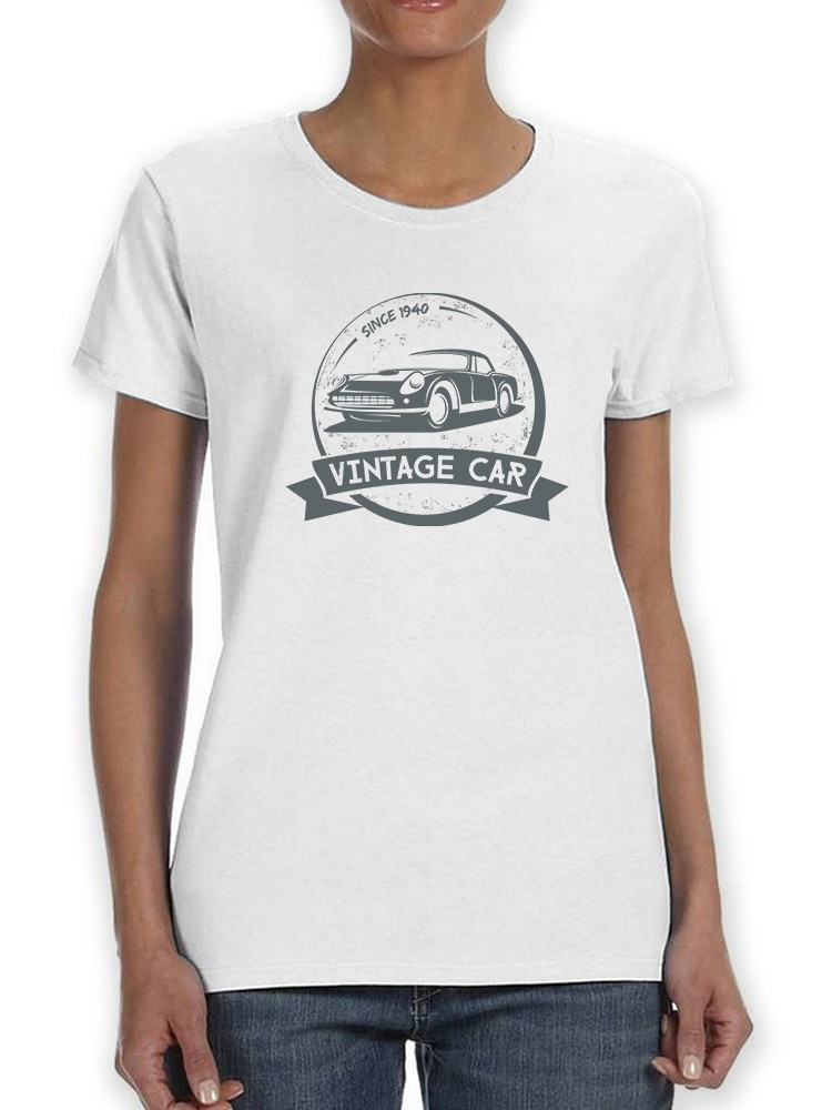 Foto 2 pulgar | Playera Smartprintsink Mujer Auto Vintage 1940