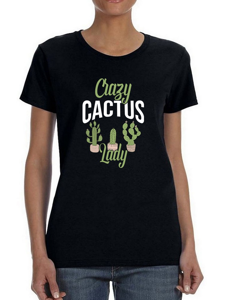 Playera Smartprintsink Mujer Soy la Dama Loca de los Cactus