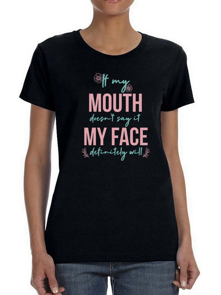 Foto 2 pulgar | Playera Smartprintsink Mujer con Frase color Negro