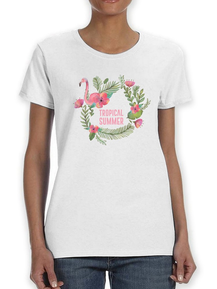 Foto 2 pulgar | Playera Smartprintsink para Mujer - Verano Tropical