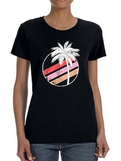Foto 1 | Playera Smartprintsink Palmera para Mujer