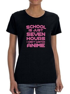 Foto 1 | Playera Smartprintsink Mujer con Frase color Negro