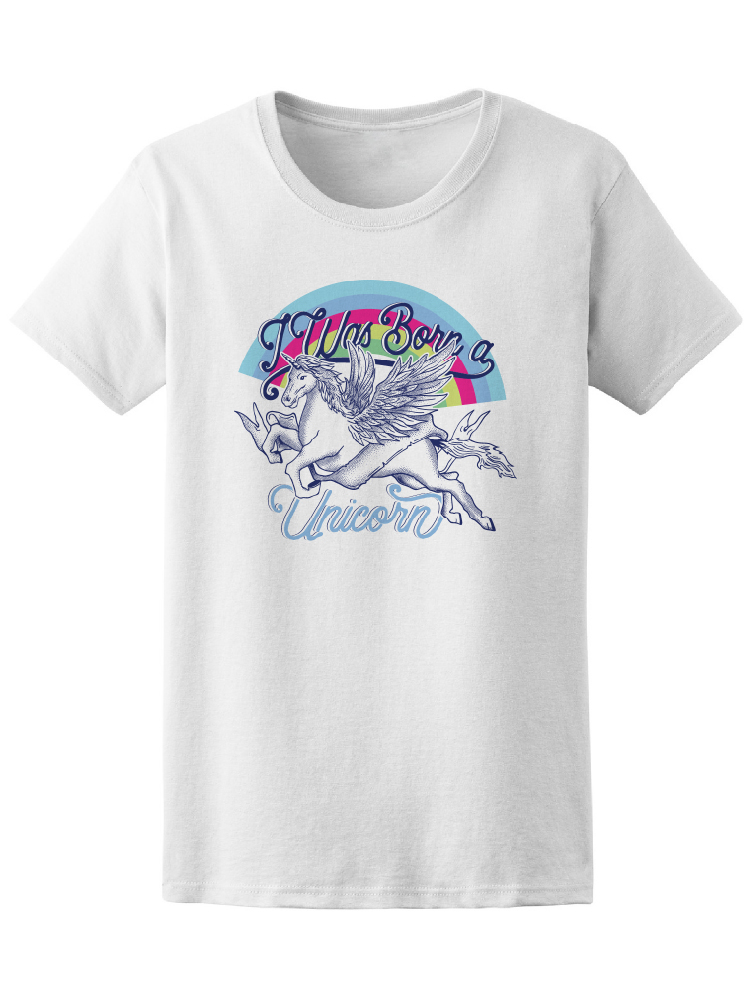 Foto 2 pulgar | Playera Smartprintsink Mujer con Diseño de Yo Nací Siendo Un Unicornio