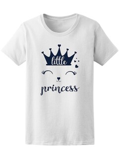Foto 1 | Playera Smartprintsink para Mujer Frase Pequeña Princesita Carita de Conejo