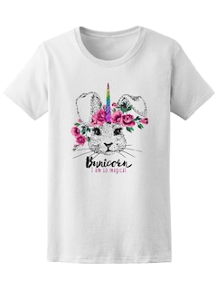 Foto 1 | Playera Smartprintsink Mujer con Diseño de Uniconejo, Soy Tan Mágica