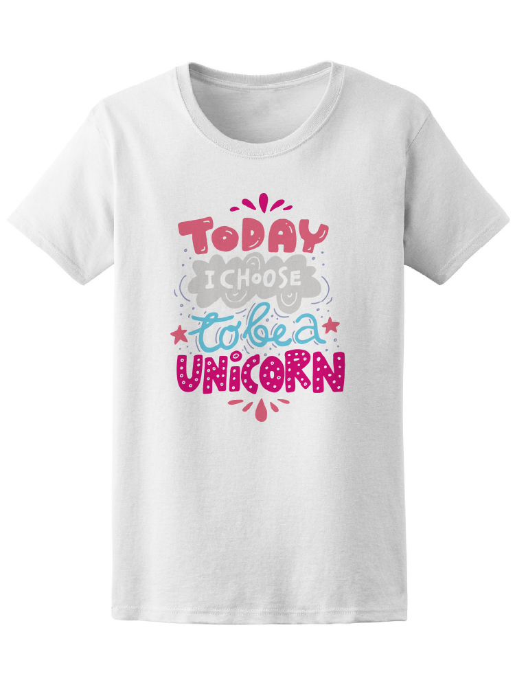 Playera Smartprintsink Mujer con Diseño de Hoy Elijo Ser Un Unicornio