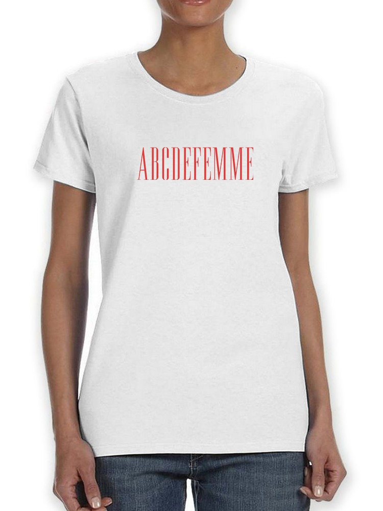 Foto 2 pulgar | Playera Smartprintsink Mujer Abcdefemme