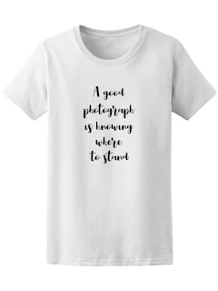 Foto 1 | Playera Smartprintsink Mujer con Diseño de Una Buena Fotografía Es Saber Donde Te Posicionas
