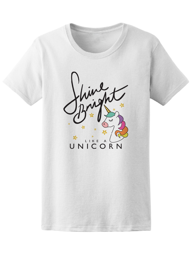 Foto 2 pulgar | Playera Smartprintsink Mujer con Diseño de Brilla Como Un Unicornio