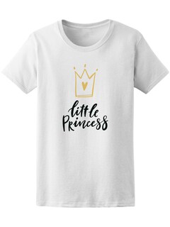 Foto 1 | Playera Smartprintsink para Mujer Frase Pequeña Princesita Corona Con Corazón