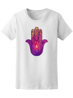 Foto 1 | Playera Smartprintsink para Mujer Mano De Hamsa Colores De Atardecer
