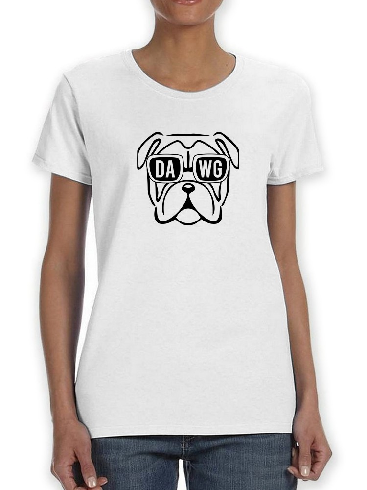 Playera Smartprintsink para Mujer - Bulldog Frances Con Lentes De Sol