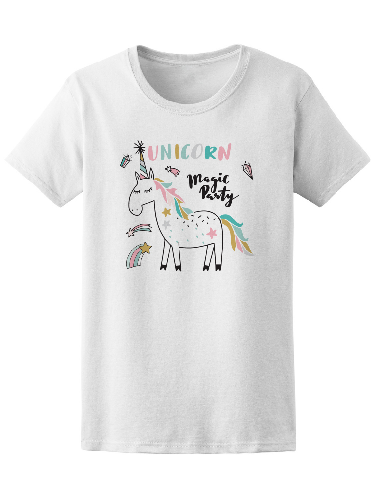 Playera Smartprintsink Mujer con Diseño de Postre Mágico de Unicornio
